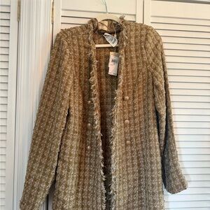 Stunning Ellie Tahari Gold and Tan Jacket